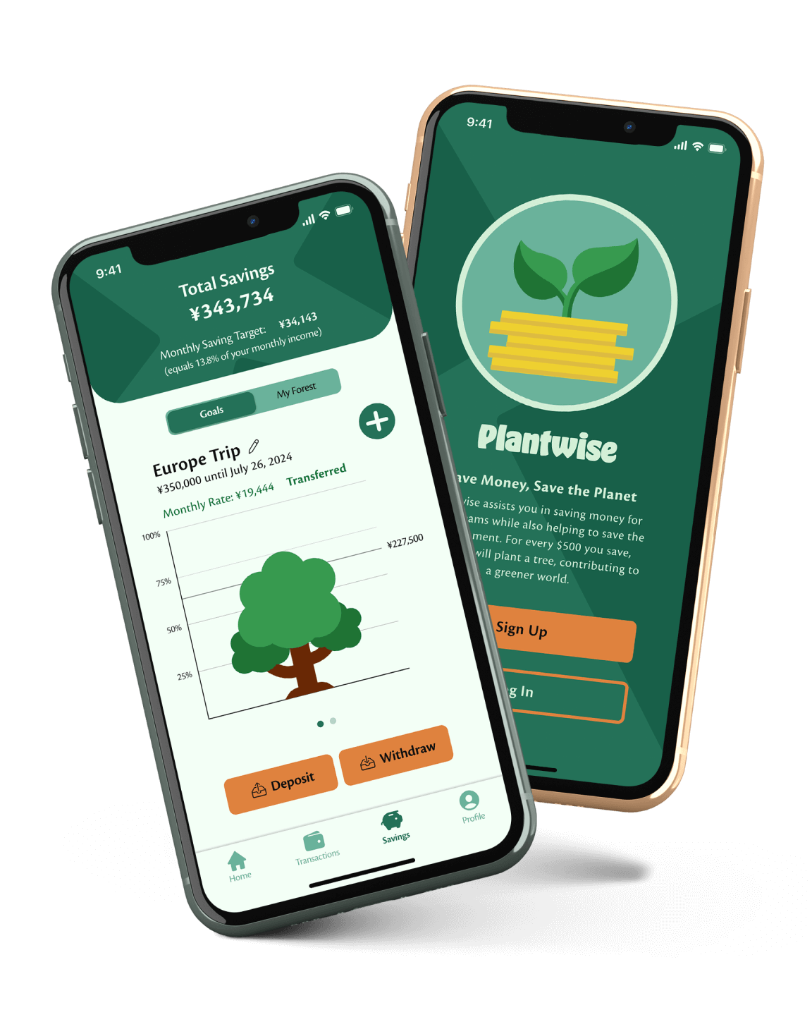 Screen Mockup of the Plantwise App