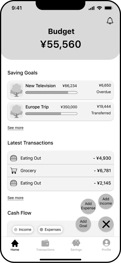 Plantwise mockup of the second usability solution